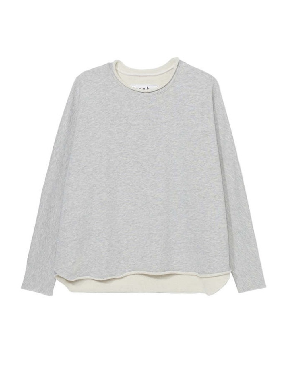 Frank & Eileen Anna Long Sleeve Capelet Heather Grey Melange